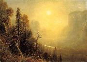 Albert Bierstadt Study_for_Yosemite_Valle oil painting on canvas